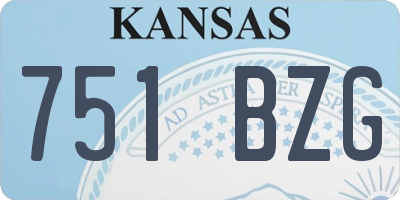 KS license plate 751BZG