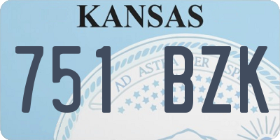 KS license plate 751BZK