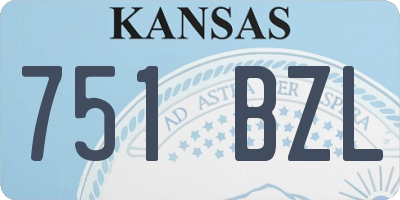 KS license plate 751BZL
