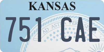 KS license plate 751CAE