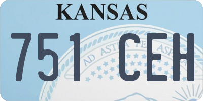 KS license plate 751CEH