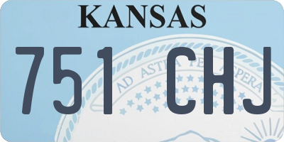 KS license plate 751CHJ