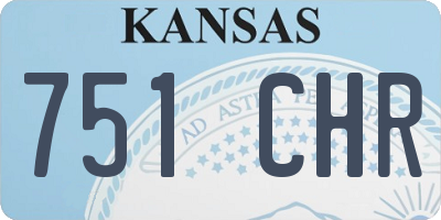 KS license plate 751CHR