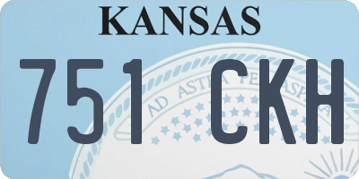 KS license plate 751CKH