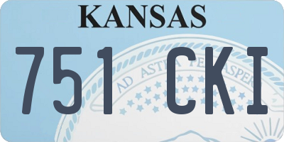 KS license plate 751CKI