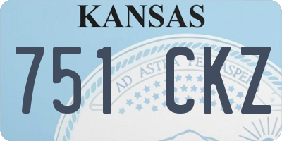 KS license plate 751CKZ