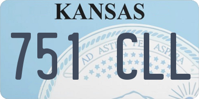 KS license plate 751CLL