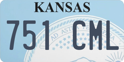 KS license plate 751CML