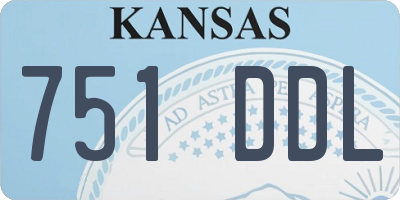 KS license plate 751DDL