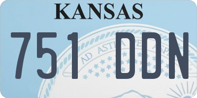 KS license plate 751DDN