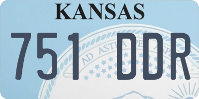 KS license plate 751DDR