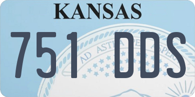 KS license plate 751DDS