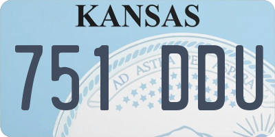 KS license plate 751DDU