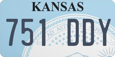 KS license plate 751DDY
