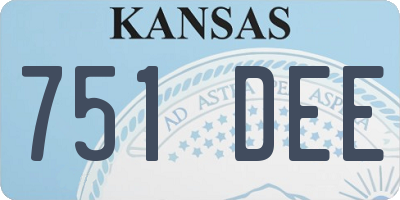 KS license plate 751DEE
