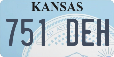 KS license plate 751DEH