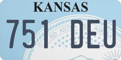 KS license plate 751DEU