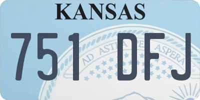 KS license plate 751DFJ