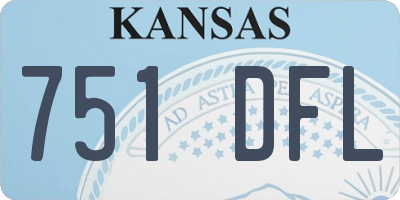 KS license plate 751DFL