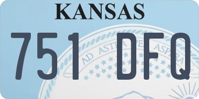 KS license plate 751DFQ