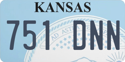 KS license plate 751DNN
