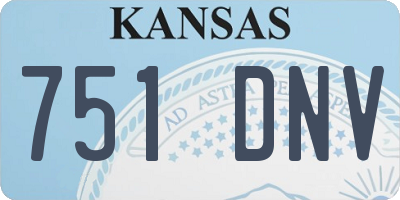 KS license plate 751DNV