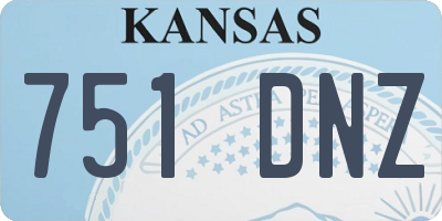 KS license plate 751DNZ