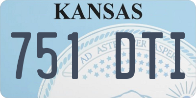 KS license plate 751DTI