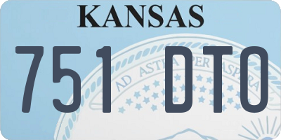 KS license plate 751DTO