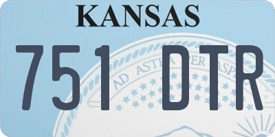 KS license plate 751DTR