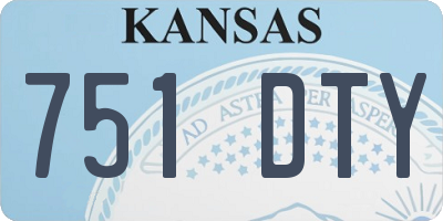 KS license plate 751DTY
