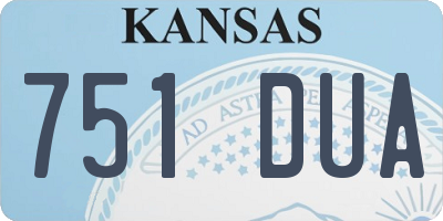 KS license plate 751DUA