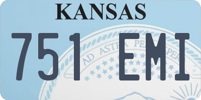 KS license plate 751EMI