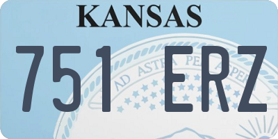 KS license plate 751ERZ
