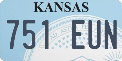 KS license plate 751EUN