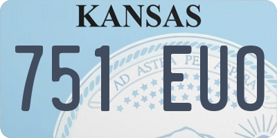 KS license plate 751EUO
