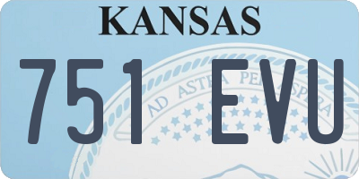 KS license plate 751EVU