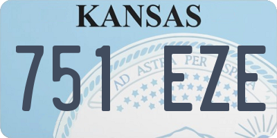 KS license plate 751EZE