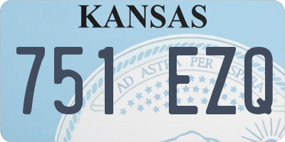 KS license plate 751EZQ