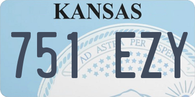 KS license plate 751EZY