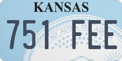 KS license plate 751FEE