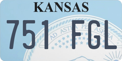 KS license plate 751FGL