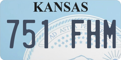 KS license plate 751FHM