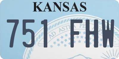 KS license plate 751FHW
