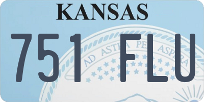 KS license plate 751FLU