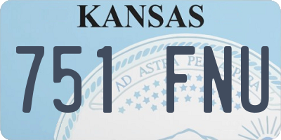 KS license plate 751FNU