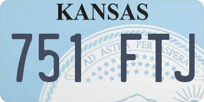 KS license plate 751FTJ