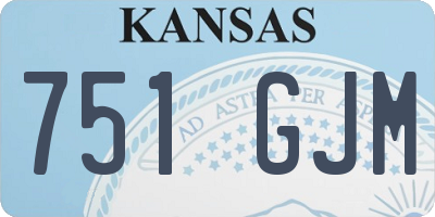 KS license plate 751GJM