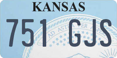 KS license plate 751GJS