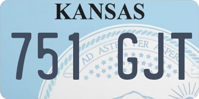 KS license plate 751GJT